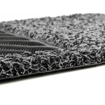 FIAT 500 All Weather Floor Mats - Custom Woven Carpet - Black & Grey - Set of 4
